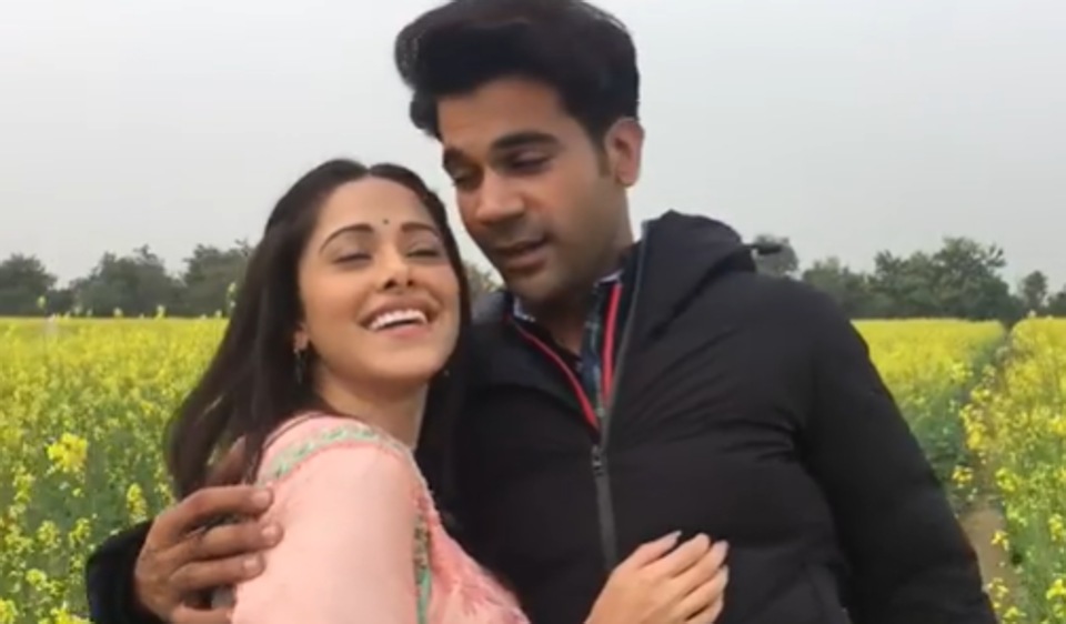 Rajkummar Rao and Nushrratt Bharuccha recreate Shah Rukh Khan and Kajol’s DDLJ moment in mustard