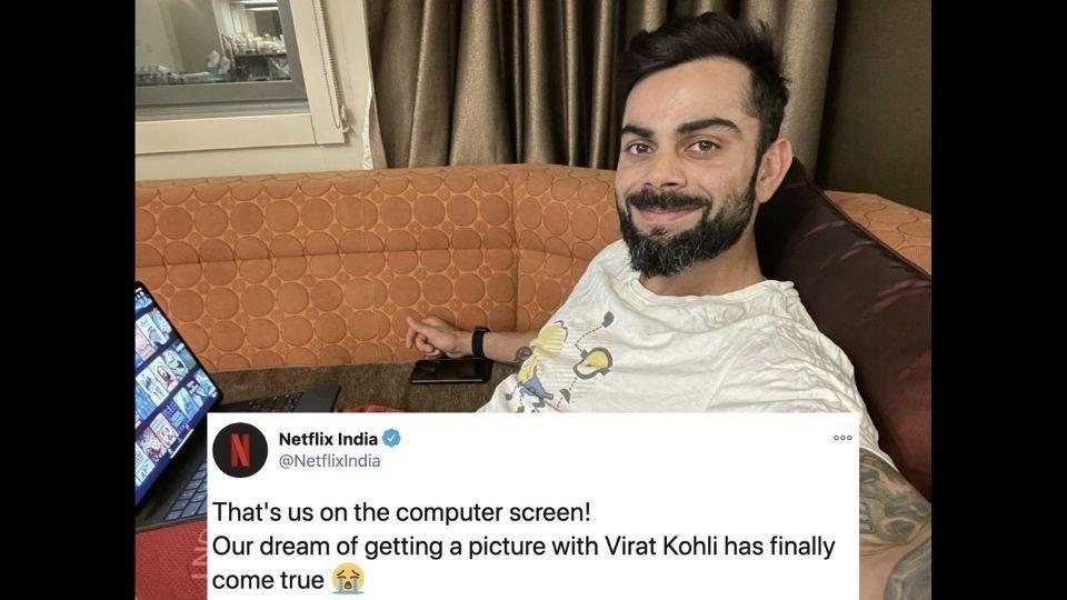 Netflix India S Dream Of Taking A Picture With Virat Kohli Finally Comes True Check Out How Trending Hindustan Times