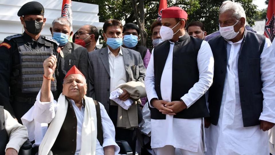 Because he bears a physical resemblance to his father Mulayam Singh Yadav, Akhilesh often faces a barrage of criticism for his style of functioning from his party seniors as well as opponents. (File Photo) Because he bears a physical resemblance to his father Mulayam Singh Yadav, Akhilesh often faces a barrage of criticism for his style of functioning from his party seniors as well as opponents. (File Photo)