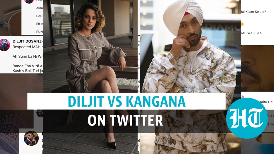 Diljit Dosanjh vs Kangana Ranaut over farmer protest | Watch Twitter war | Hindustan Times