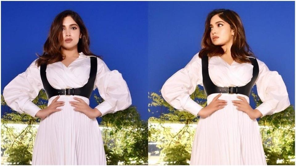 Bhumi Pednekar in ₹10k outfit shows how to do monochrome look right during Durgamati promotions