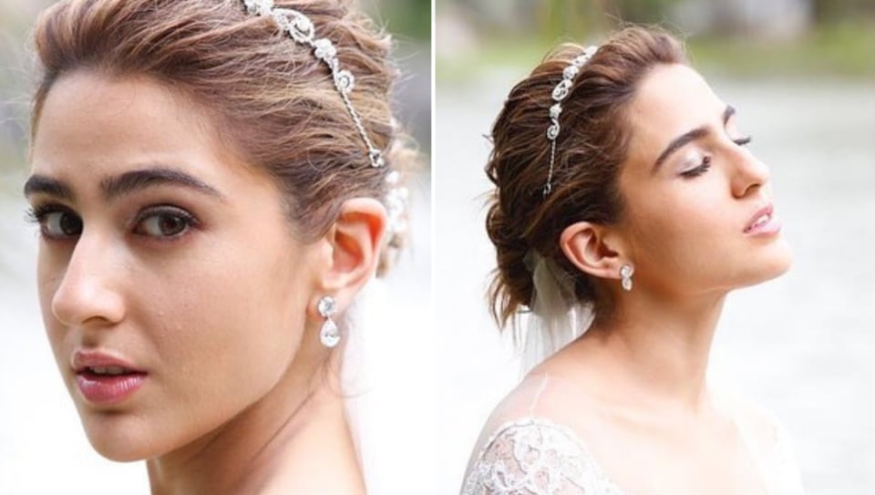 Sara Ali Khan channels her inner princess in lace gown, tiara. Take cue for acing the beach bride look