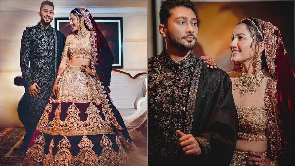 Buy Black Colored Wedding Wear Embroidered Satin Lehenga Choli Online At  Zeel Clothing