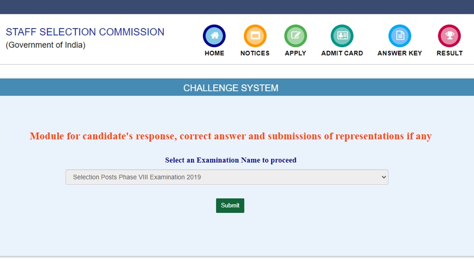 Ssc Selection Post Phase 8 Answer Key 2020 Released At Ssc Nic In Here Ssc Selection Post Phase 8 Answer Key 2020 Released At Ssc Nic In Here