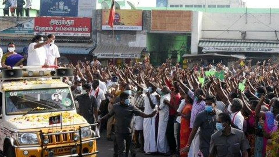 CM Palaniswami resumes poll campaign day after no to coalition govt