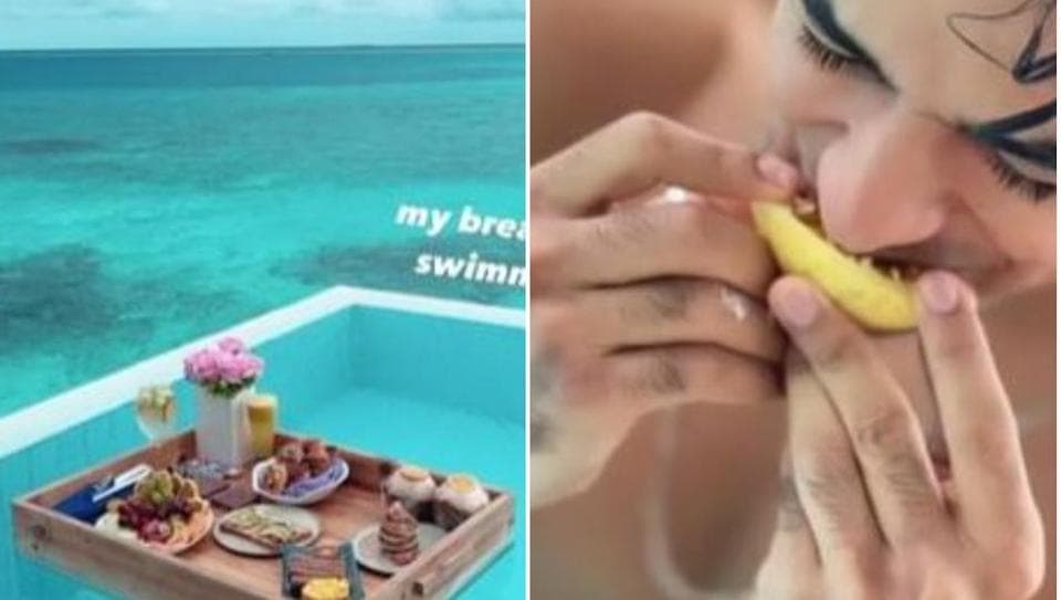 Ananya Panday and Ishaan Khatter enjoy breathtaking view at breakfast, share pics from same Maldives resort. See here