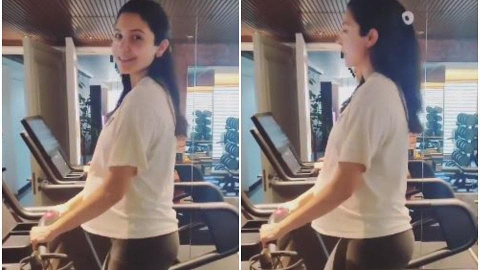 Anushka Sharma, expecting her first child with Virat Kohli, sweats it out in the gym in new workout video