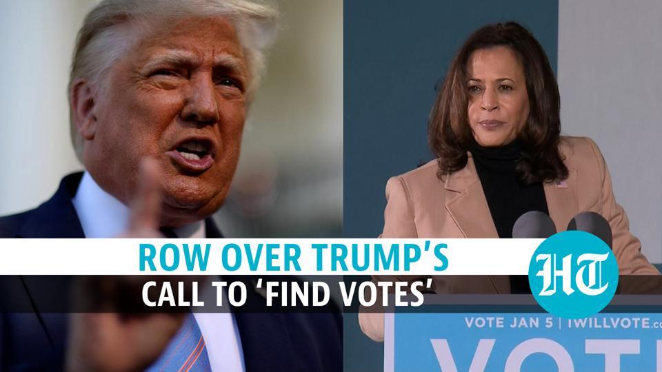 ‘Bold abuse of power’: Kamala Harris slams Trump over call to ‘find ...