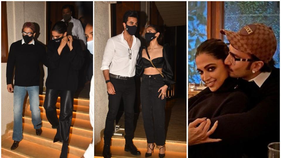 Alia Bhatt 'N Ranveer Singh Are A Stylish Pair In Black, White