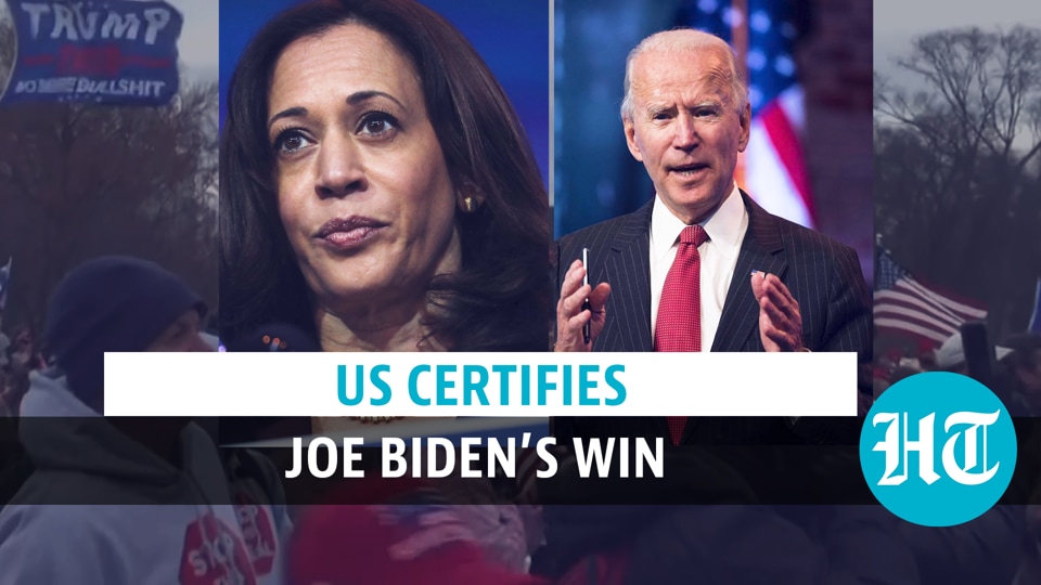 After US Capitol Chaos, Congress Certifies Joe Biden & Kamala Harris ...