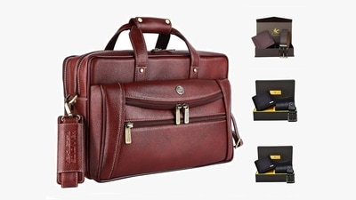 Valentines Day gifts for him: Wallets and laptop bags will gladden his heart
