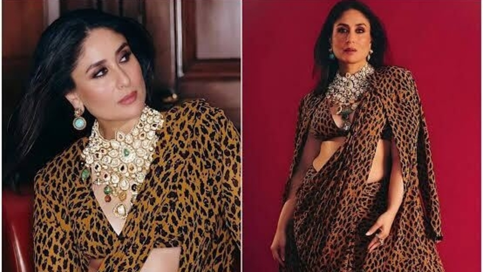 Kareena Kapoor's leopard saree proves animal prints are the new festive neutral