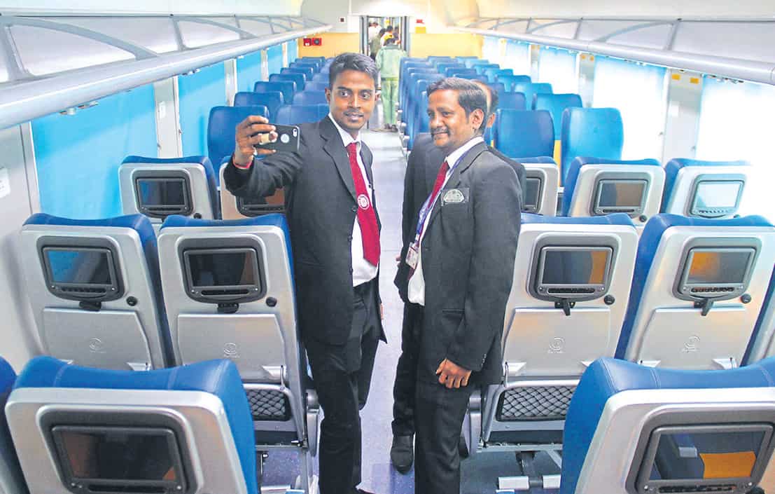 The train comprises 15 coaches. The train comprises 15 coaches.
