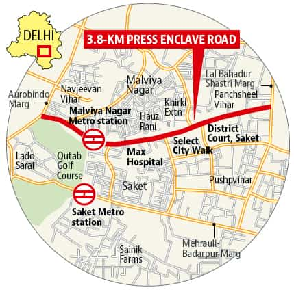 Malviya Nagar Delhi Map Good News For Delhi Mall-Goers: Govt Plans Mega Redesign For Saket Road |  Latest News Delhi - Hindustan Times