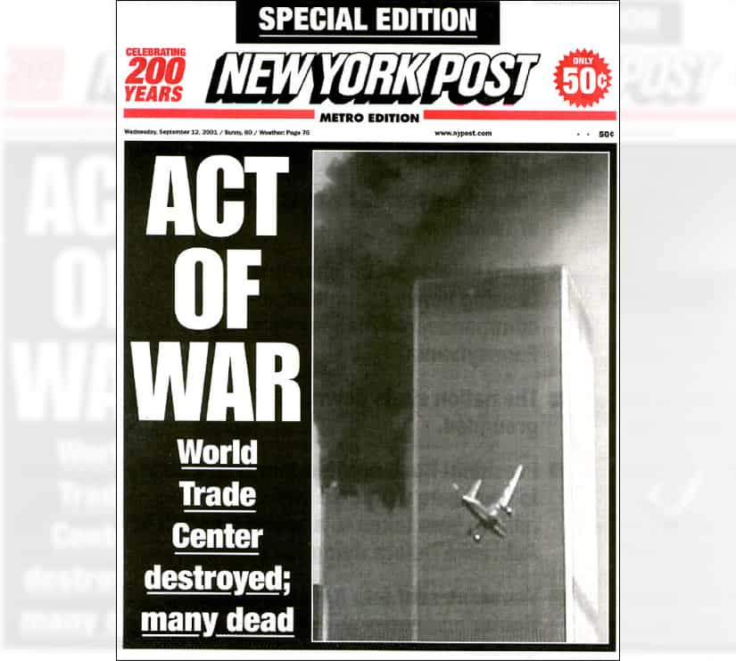 ‘Act of war’ to ‘Apocalypse’: How newspapers covered the 9/11 terror ...