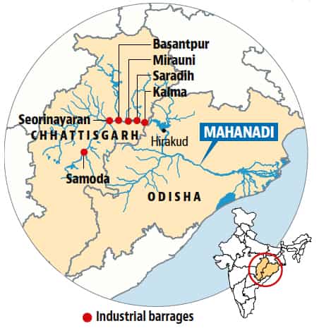 Mahanadi River Map