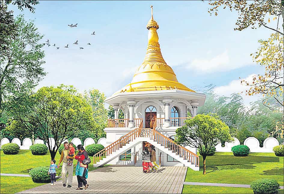 ◼ A pictorial representation of the proposed Vipassana and Yoga Centre. (IMAGE: PMC) ◼ A pictorial representation of the proposed Vipassana and Yoga Centre. (IMAGE: PMC)