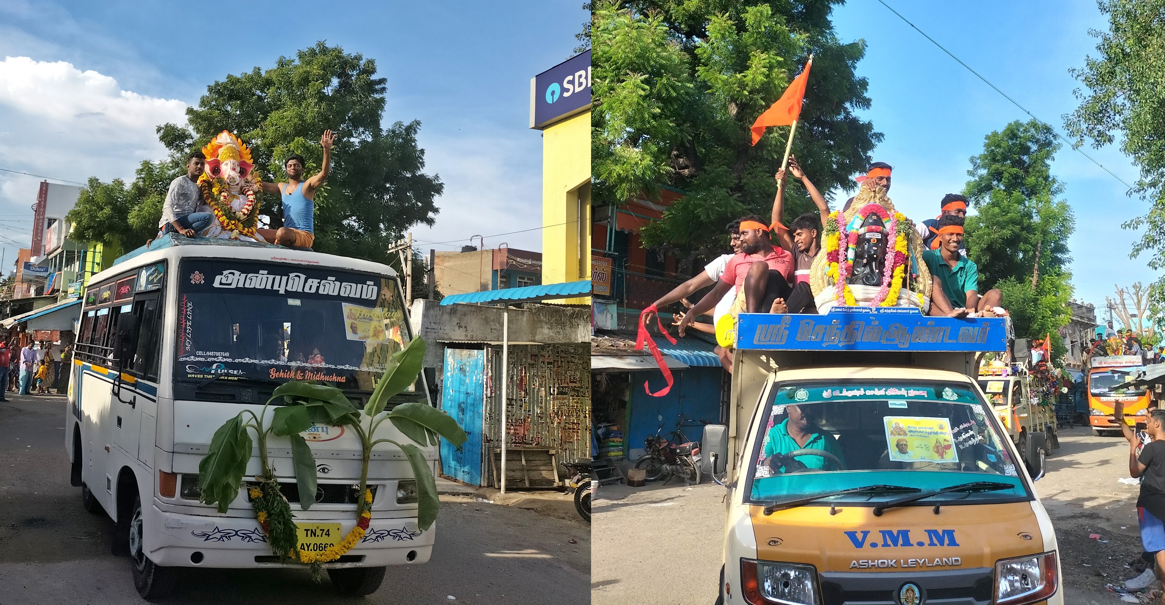 இதனைத் தொடர்ந்து இந்த ஊர்வலம் மதுரை சாலை, கீழரதவீதி வழியாக வேம்பார் கடற்கரையை சென்றடைந்தது.