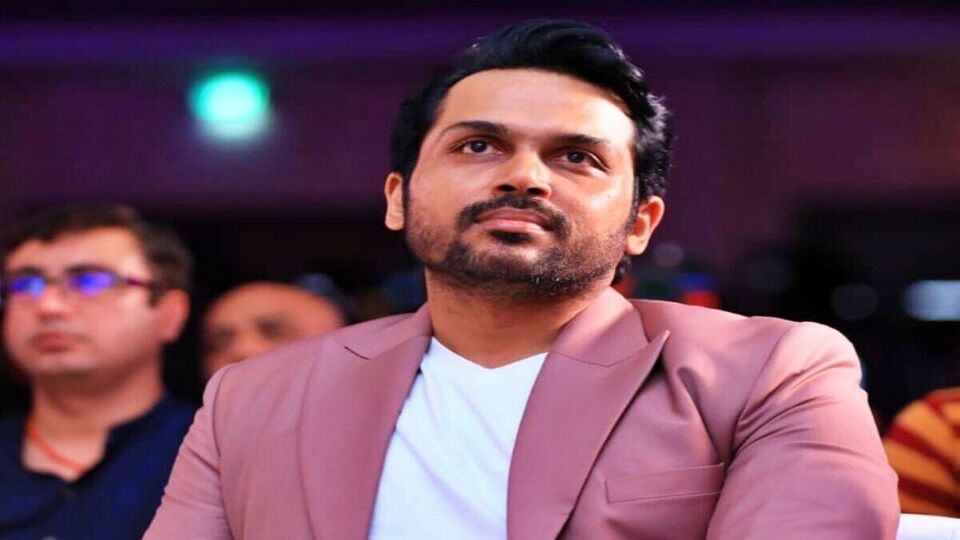 Karthi பொன்னியின் செல்வன் செட் கோயில் போன்றது கார்த்திkarthi