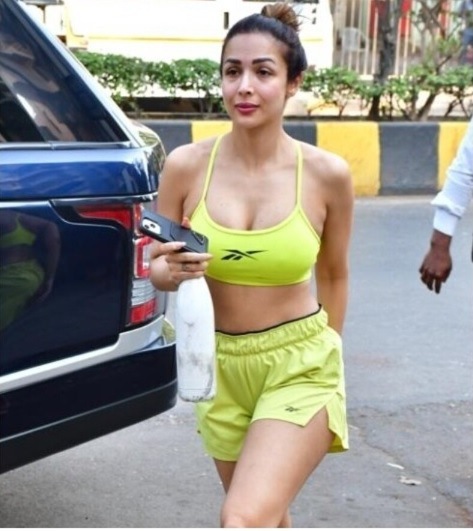 Malaika Arora brings neon magic to workout day in sports bra and