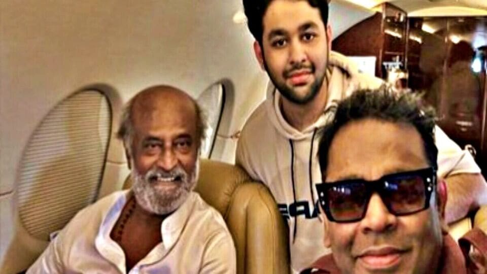 a.r. rahman son: ரஜினியுடன் செல்ஃபி எடுத்த ஏ. ஆர். ரஹ்மான் மகன்