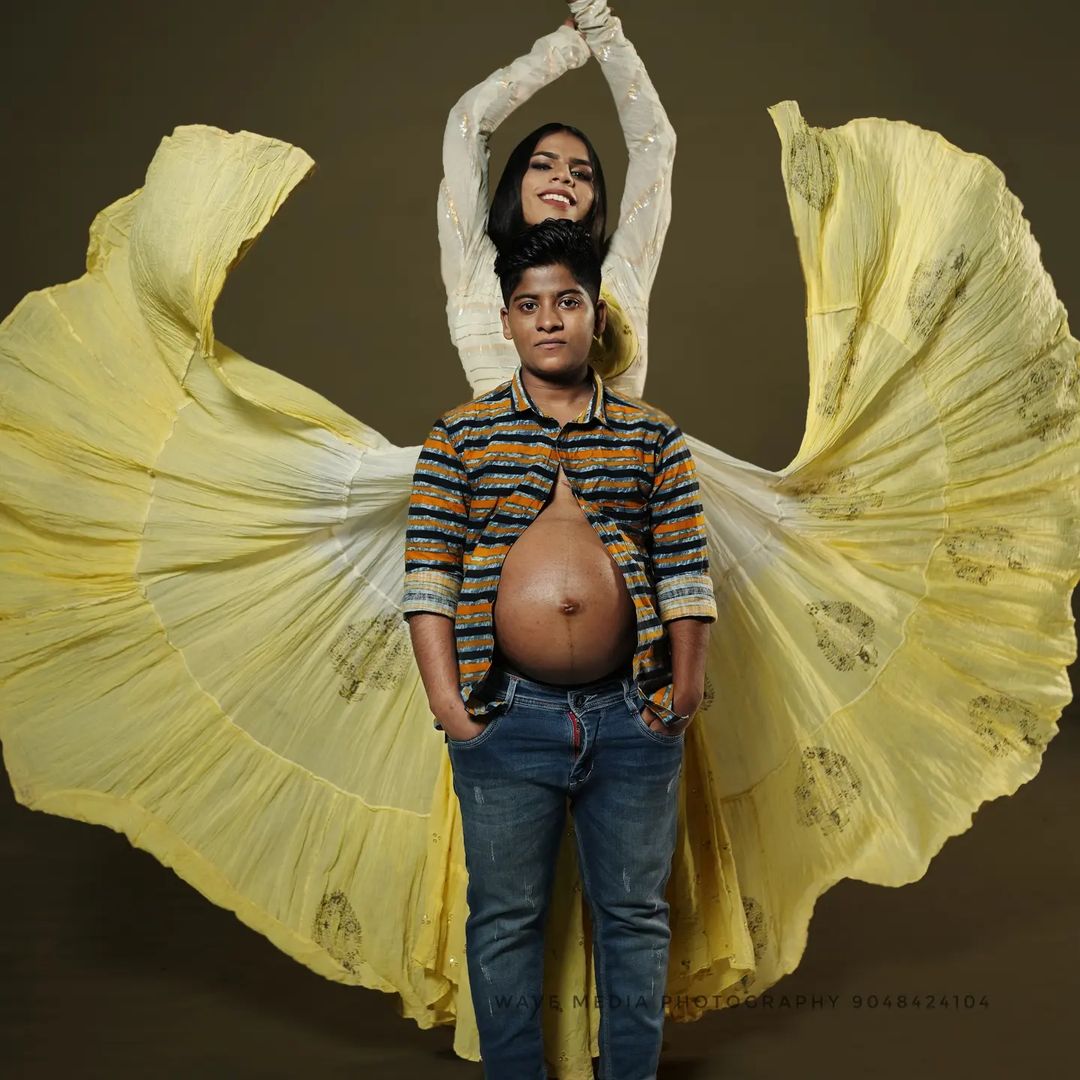 அடுத்த மாதம் குழந்தை பிறக்க உள்ள நிலையில் pregnancy photo shootல் ஜியா பவல் ஜிஹாத் தம்பதி