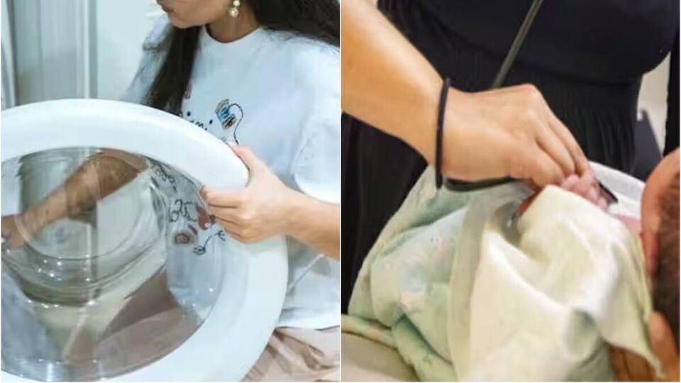 வாஷிங்மெஷினில் சிக்கிய குழந்தை: 7 நாட்களுக்கு பிறகு உயிர் பிழைத்த அதிசயம்!