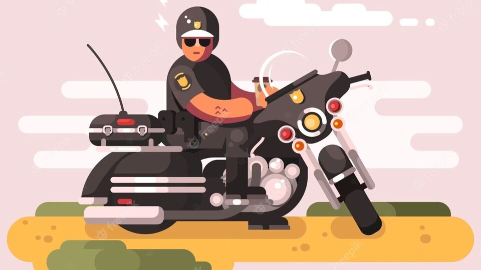 போதையில் பைக் ஓட்டிய போலீஸ் - என்ன தண்டனை பாருங்க…