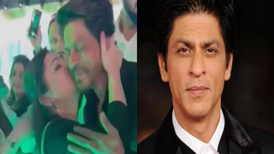 Shah Rukh Khan ஷாருக்கானுக்கு முத்தம் கொடுத்த பெண் ரசிகை Fan Of Shah Rukh Khan Kissed In Public 