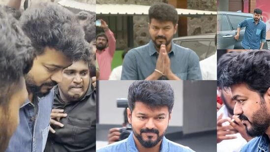 நடிகர் விஜய் சென்னை பனையூரில் உள்ள தளபதி மக்கள் இயக்க தலைமை அலுவலகத்திற்கு வந்தடைந்தார்.