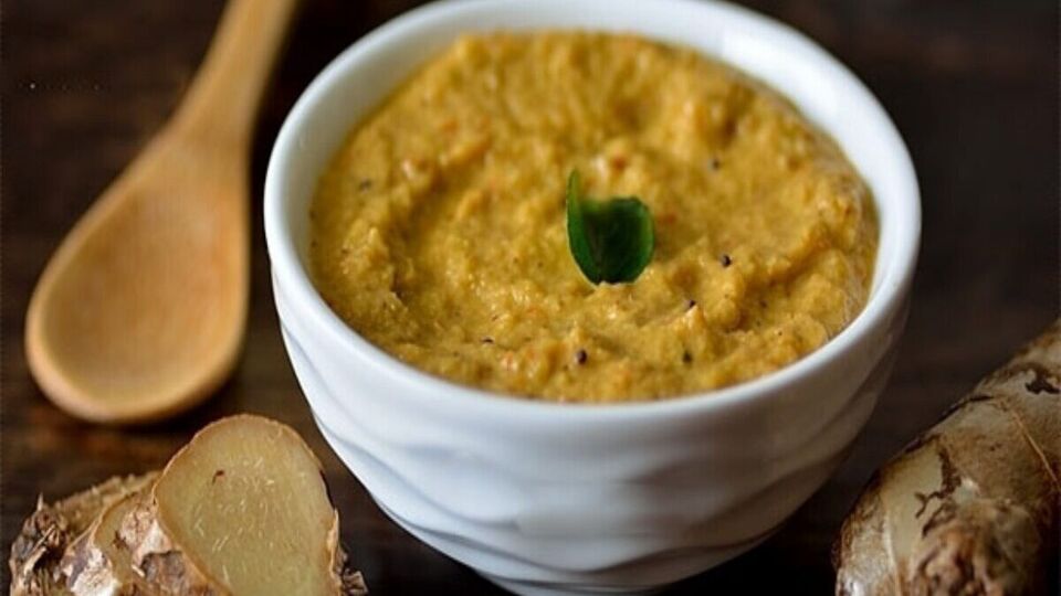 Ginger thogayal மழைக்கு இதமான காரமான இஞ்சி துவையல்ginger thogayal