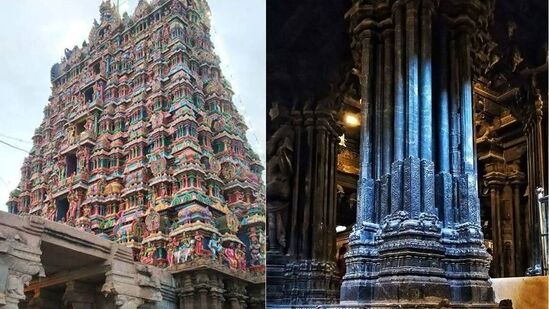 பெரிய தூணில் கர்நாடக சங்கீதமும், அதை சுற்றி உள்ள சிறிய தூண்களில் மிருதங்கம், கடம், சலங்கை, வீணை, மணி போன்ற இசைக்கருவிகளில் இசையை ஒலிக்கின்றன.&nbsp;