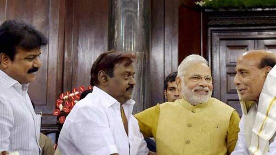 2014 நாடாளுமன்றத் தேர்தலில் பாஜகவுடன் கூட்டணி அமைத்து 16 தொகுதிகளில் போட்டியிட்டு அனைத்துத் தொகுதிகளிலும் வெற்றி வாய்ப்பை இழந்த அதன் வாக்கு வங்கி 6.1 சதவீதமாக குறைந்தது.
