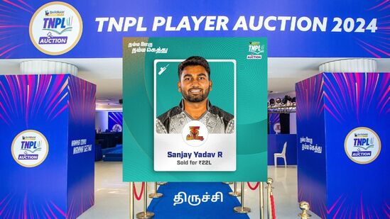 திருச்சி அணியால் சஞ்சய் யாதவ் ரூ.22 லட்சத்துக்கு வாங்கப்பட்டார்.