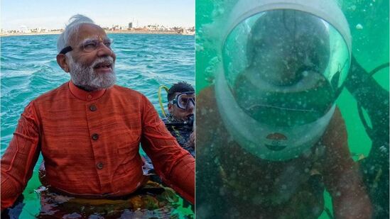 துவாரகாவில் பிரதமர் மோடி வழிபாடு நடத்தினார். துவாரகாவில் பிரதமர் மோடி வழிபாடு நடத்தினார்.