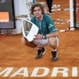 Madrid Open Tennis: மாட்ரிட் ஓபன் டென்னிஸ் போட்டி: முதன்முறையாக சாம்பியன் பட்டம் வென்ற ரூப்லேவ். (Photo by Thomas COEX / AFP)