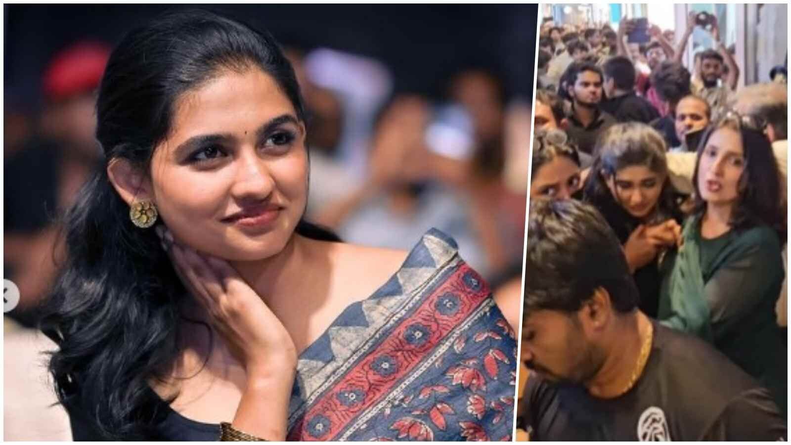 Mamitha Baiju: எகிறி குதித்து வந்த ரசிகர்கள்! பாதுகாவலர்களால் தப்பித்த மமிதா - வைரல் விடியோ