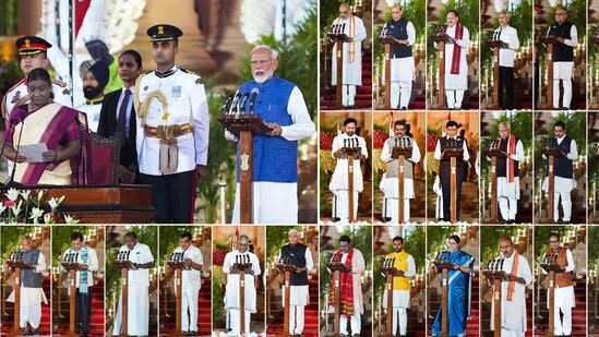 Narendra Modi Cabinet: அமித் ஷா முதல் எல்.முருகன் வரை! மோடி அமைச்சரவையில் யாருக்கு எந்த துறை? முழு விவரம் இதோ!  (PTI Photo/Ravi Choudhary/Atul Yadav/PIB)(PTI06_10_2024_000253A)