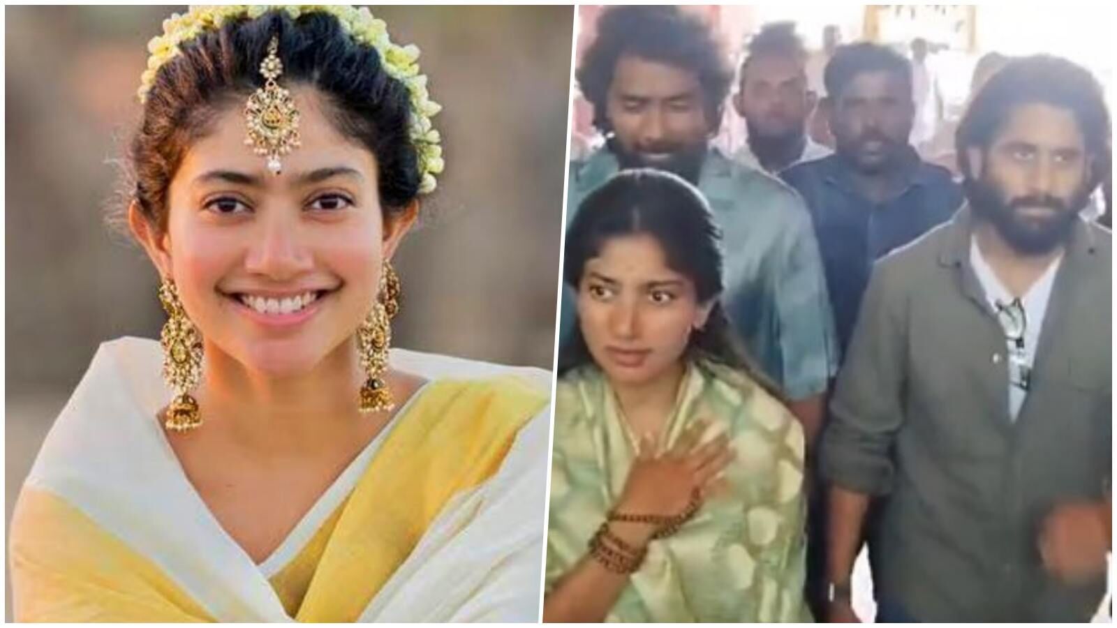 Sai Pallavi: அலைமோதிய ரசிகர்கள் கூட்டம்! நாக சைதன்யாவுடன் சூரிய நாரயணா கோயிலில் சாய் பல்லவி சாமி தரிசனம்