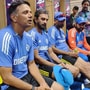 India head coach Rahul Dravid gives farewell speech on last day in the dressing room