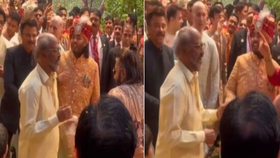 இவருக்கு மட்டும் வயசே ஆகாதா? - அம்பானி திருமண நிகழ்ச்சியில் ஆட்டம் போட்ட ரஜினிகாந்த்