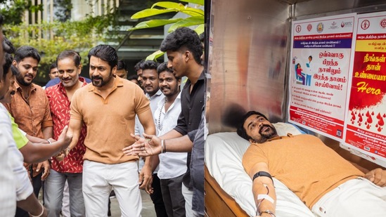 Actor Suriya: ‘இரத்தம் கொடுங்க என் அன்பான ஃபேன்ஸ்..’ - சொன்ன வாக்கை காப்பாற்றிய சூர்யா.. வைரலாகும் போட்டோஸ்! Actor Suriya: ‘இரத்தம் கொடுங்க என் அன்பான ஃபேன்ஸ்..’ - சொன்ன வாக்கை காப்பாற்றிய சூர்யா.. வைரலாகும் போட்டோஸ்!