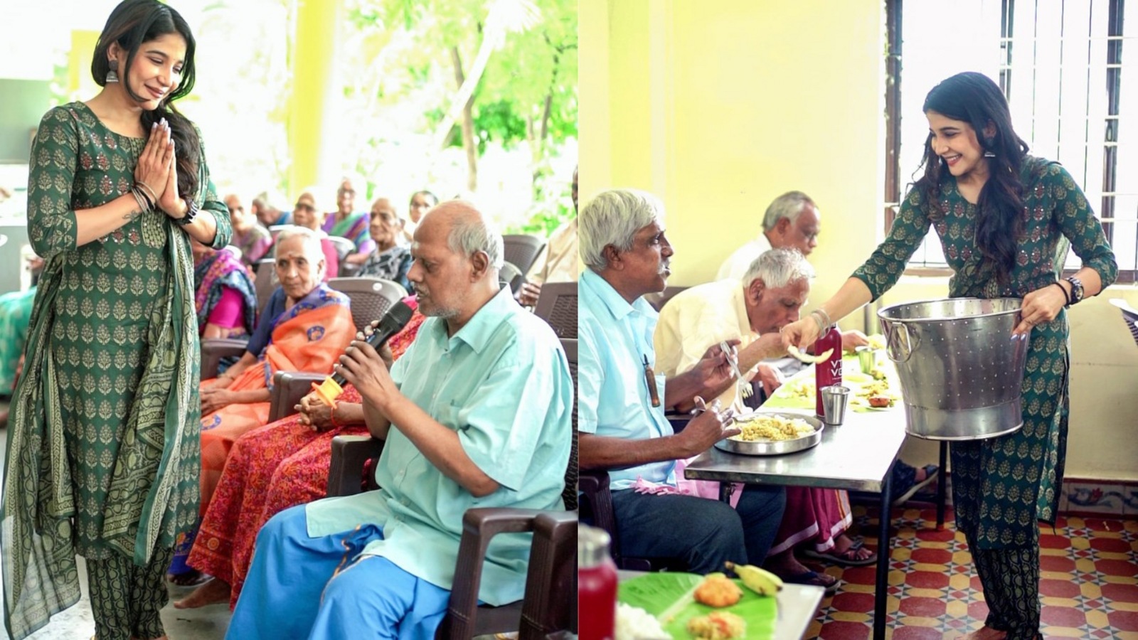 Sakshi Agarwal: ‘ஹேப்பி பர்த்டேம்மா’.. விதவிதமான உணவுகள்.. உச்சக்கட்ட பரவசம்.. முதியோர்களுடன் பர்த்டே கொண்டாடிய சாக்‌ஷி