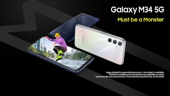 Samsung Galaxy M34: இது 120 Hz புதுப்பிப்பு வீதத்துடன் a6.5-inch FHD+ Super AMOLED டிஸ்ப்ளே கொண்ட ஸ்மார்ட்போன் ஆகும். இந்த ஸ்மார்ட்போன் சாம்சங் எக்ஸினோஸ் 1280 சிப்செட் மற்றும் ஆக்டா கோர் செயலி மூலம் இயக்கப்படுகிறது. இந்த ஸ்மார்ட்போன் 50எம்பி, 8எம்பி மற்றும் 2எம்பி கேமரா சென்சார்களைக் கொண்ட ட்ரிபிள் ரியர் கேமரா அமைப்புடன் வருகிறது. செல்ஃபி எடுக்க 13 மெகாபிக்சல் முன் கேமராவும் உள்ளது. இந்த ஸ்மார்ட்போன் 6000 எம்ஏஎச் பேட்டரி மற்றும் ஃபாஸ்ட் சார்ஜிங் ஆதரவுடன் வருகிறது. இந்த ஸ்மார்ட்போன் பல்வேறு இ-காமர்ஸ் தளங்கள் மற்றும் கடைகளில் ரூ.14,178 ஆரம்ப விலையில் கிடைக்கிறது.