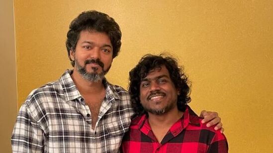 யுவனுடன் நடிகர் விஜய் 
