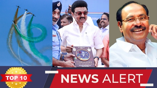 TOP 10 NEWS: சென்னையில் நடந்த விமான சாகச நிகழ்ச்சி, விமான சாகச நிகழ்ச்சிக்கு முதலமைச்சர் பாராட்டு, தமிழக அரசுக்கு மருத்துவர் ராமதாஸ் கண்டனம் உள்ளிட்ட முக்கிய செய்திகளின் தொகுப்பு இதோ!