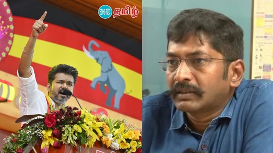 ‘’இப்போது தமிழக அரசியலில் வெற்றிடம் இருக்கிறது. இருபெரும் அரசியல் தலைவர்கள் இல்லை. நம் காலத்தோடு ஒப்பிடும்போது, இப்போது இருக்கும் இளம் தலைமுறையினர் அரசியல் மயப்படுத்தப்பட்டிருக்கிறார்கள். உங்களுக்கும் நமக்கும் பேப்பர் தான் வழி. இன்றைய சோசியல் மீடியாவில் விரும்பினாலும், விரும்பாவிட்டாலும் டீன்ஸ்-களுக்கு அரசியல்சார்ந்த செய்திகள் போய்ச்சேரத்தான் செய்கின்றன. பெரும்நம்பிக்கையான அரசியல் தலைவர்கள் இல்லாதபோது, இப்போது இருக்கும் டீன்ஸ் விஜய்யால் ஈர்க்கப்படத்தான் செய்வார்கள்.விஜய் சினிமாவில் இன்றைக்கு நம்பர் ஒன் குதிரை. அவர் கீழே போக குறைந்தபட்சம் 5 ஆண்டுகள் ஆகும். அவரைக் கீழே தள்ள கண்ணுக்கெட்டிய தூரம்வரை புதியவர்கள் வரப்போவதில்லை. ஏனென்றால், ரூ.1000 கோடி வரை அவரது படங்கள் வசூல்செய்கின்றன.''