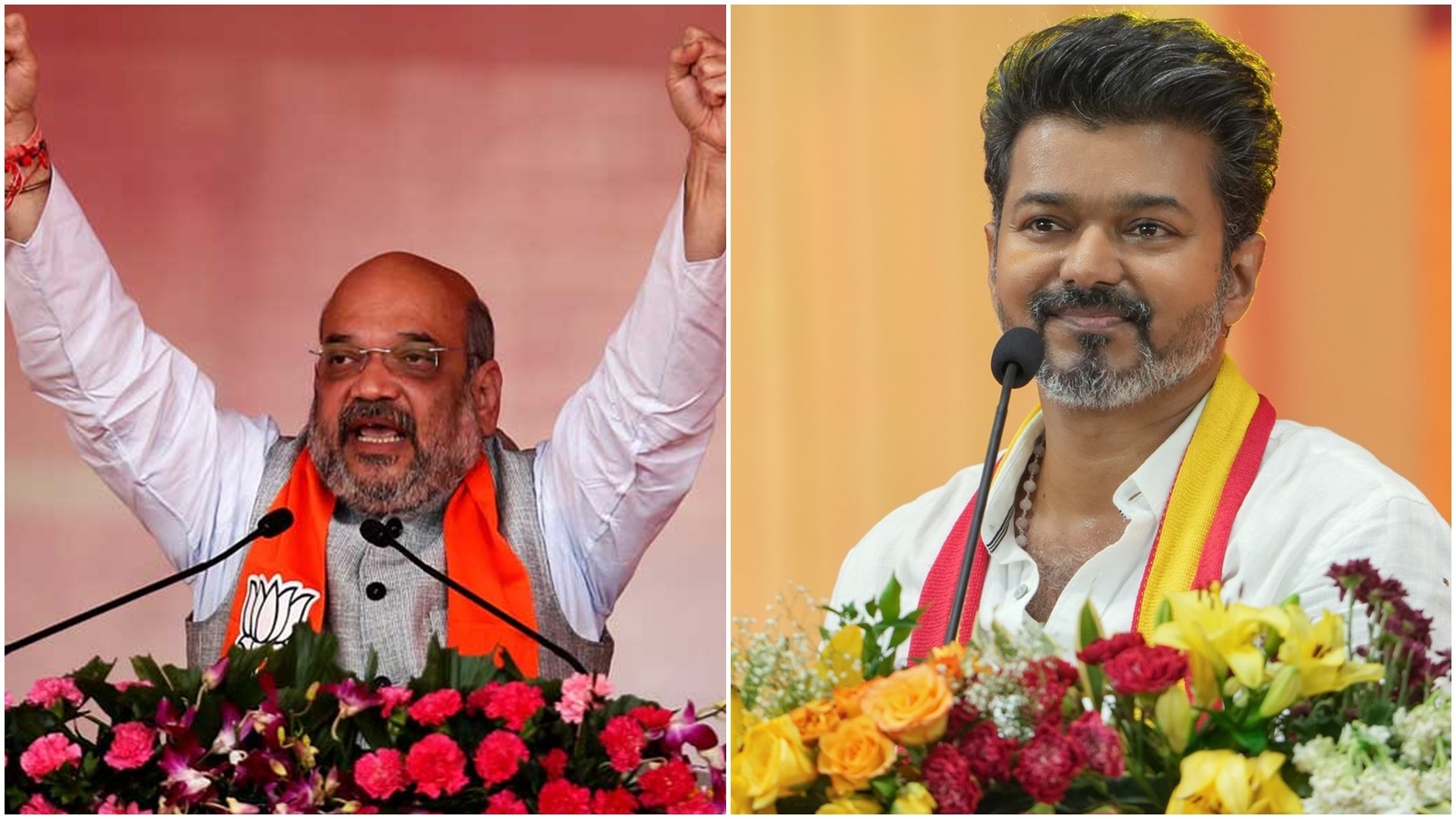 எங்கள் கொள்கைத் தலைவரை அவமதிப்பதா? அமித்ஷாவிற்கு எதிராக கொந்தளித்த தவெக தலைவர் விஜய்