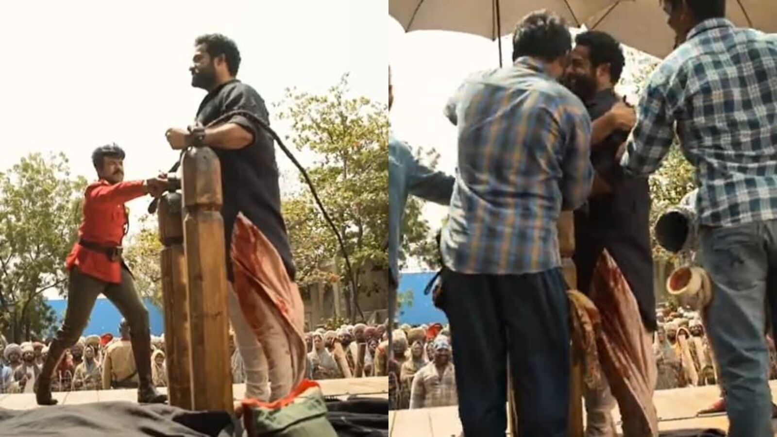 கந்தலாய் கிழிந்த நட்பு.. முள்ளில் சொட்டிய ரத்தம்.. அடித்து விட்டு கட்டிப்பிடித்த ராம்சரண்! - மேக்கிங் வீடியோ இங்கே!