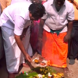 அவனியாபுரம் ஜல்லிக்கட்டு போட்டி - முகூர்த்த கால் நட்டு தொடங்கி வைத்த அமைச்சர் மூர்த்தி